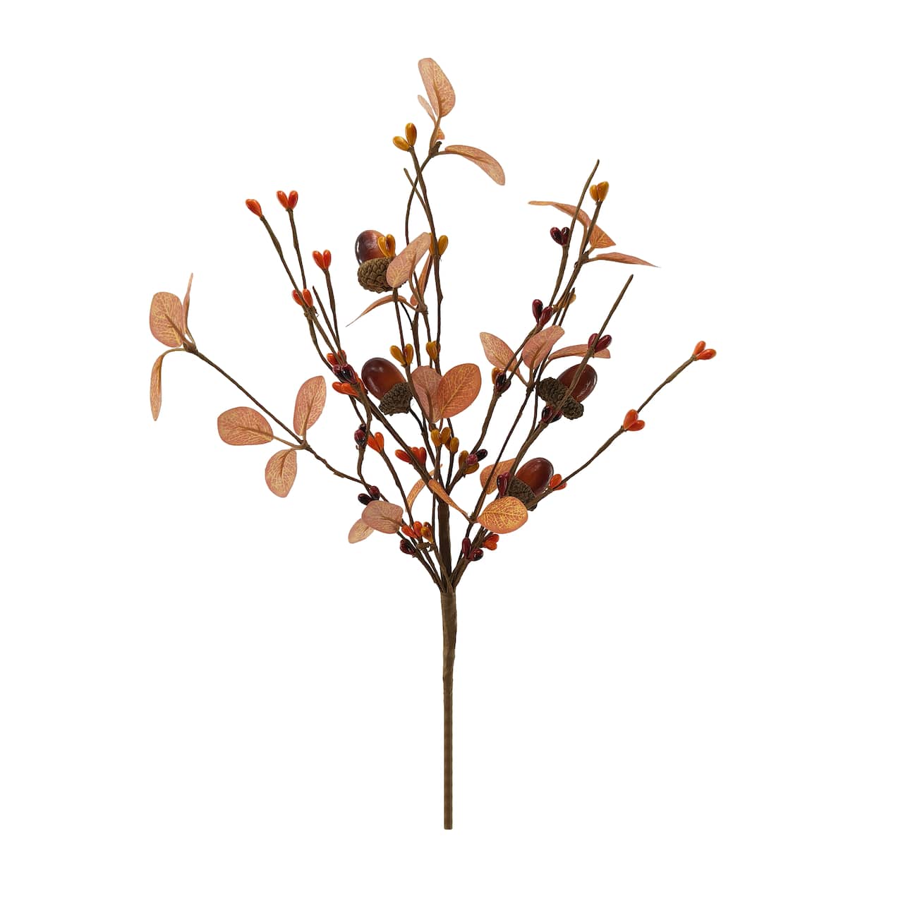 12.5" Orange & Red Acorn Leaves Pick by Ashland®